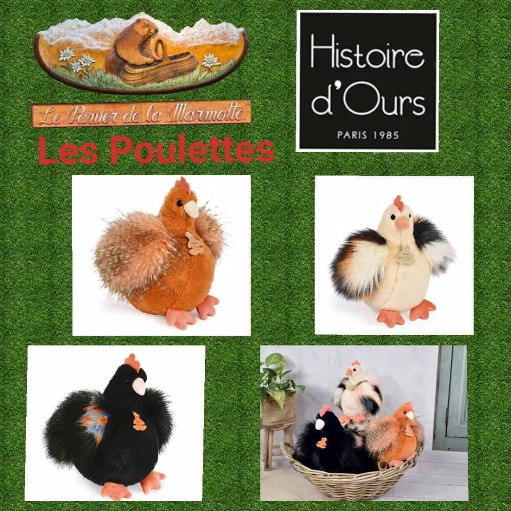Peluche Poule « Poulette » – Histoire d’Ours
