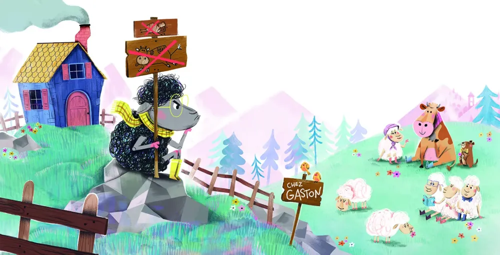 Le Panier de la Marmotte - Gaston le mouton ronchon i1